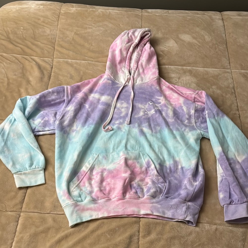 Chicks in the Office Tie-Dye Hoodie with Pastel Colors